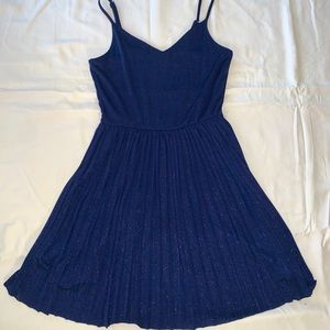 Hollister navy blue dress with a hint of shimmy.